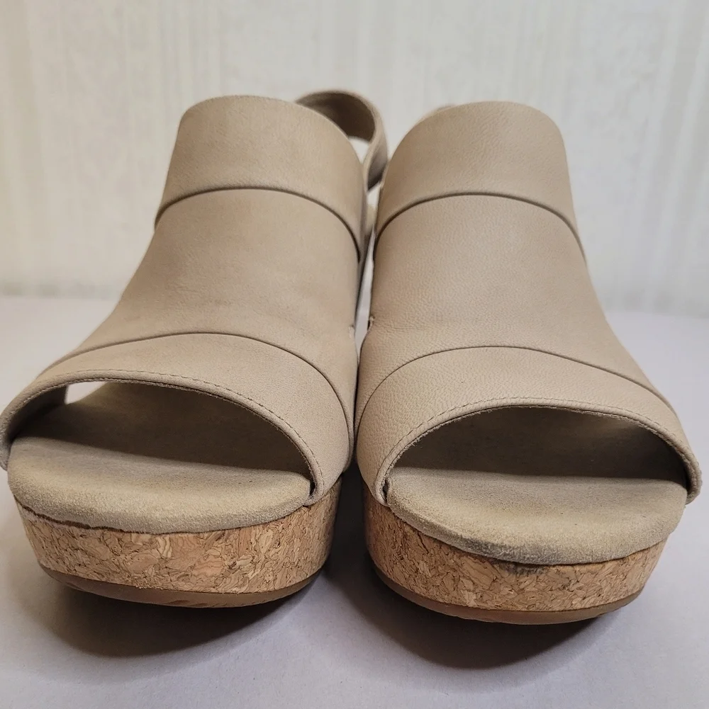 Clarks Annadel Cork Wedge Sandals Size 11